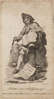 St G 233
<br/>
Straatfiguren van Parijs: de prentjesverkoper
<br/>
<em>Godin. H.J.</em>